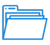Scattered Files & Email Overload Icon